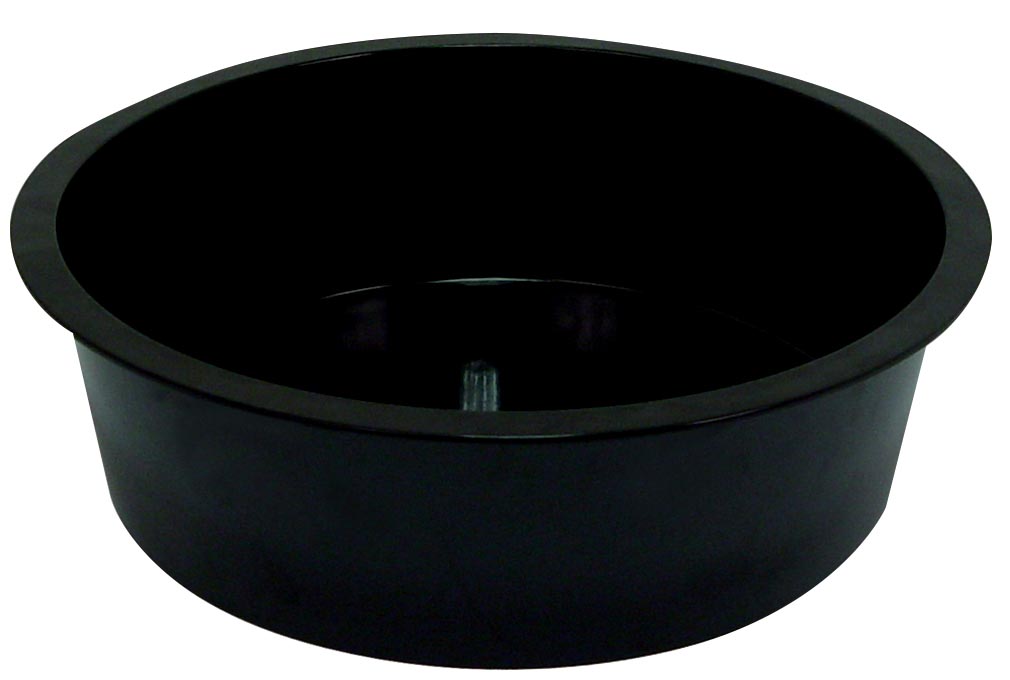 BAC ROND MELAMINE COULEUR NOIRE 4.5L L2G BLB350