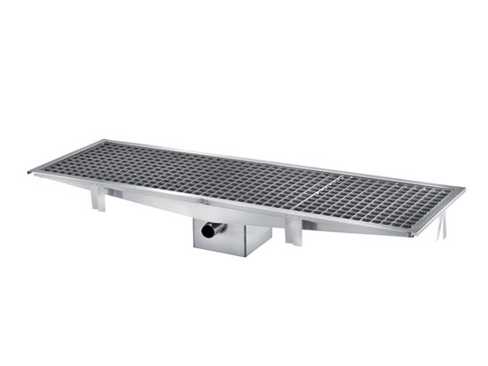 CANIVEAU INOX PANIER A DECHET AMOVIBLE SIPHON L2G CAN1000X300-SH