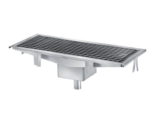 CANIVEAU INOX PANIER A DECHET AMOVIBLE SIPHON L2G CAN1000X300-SV