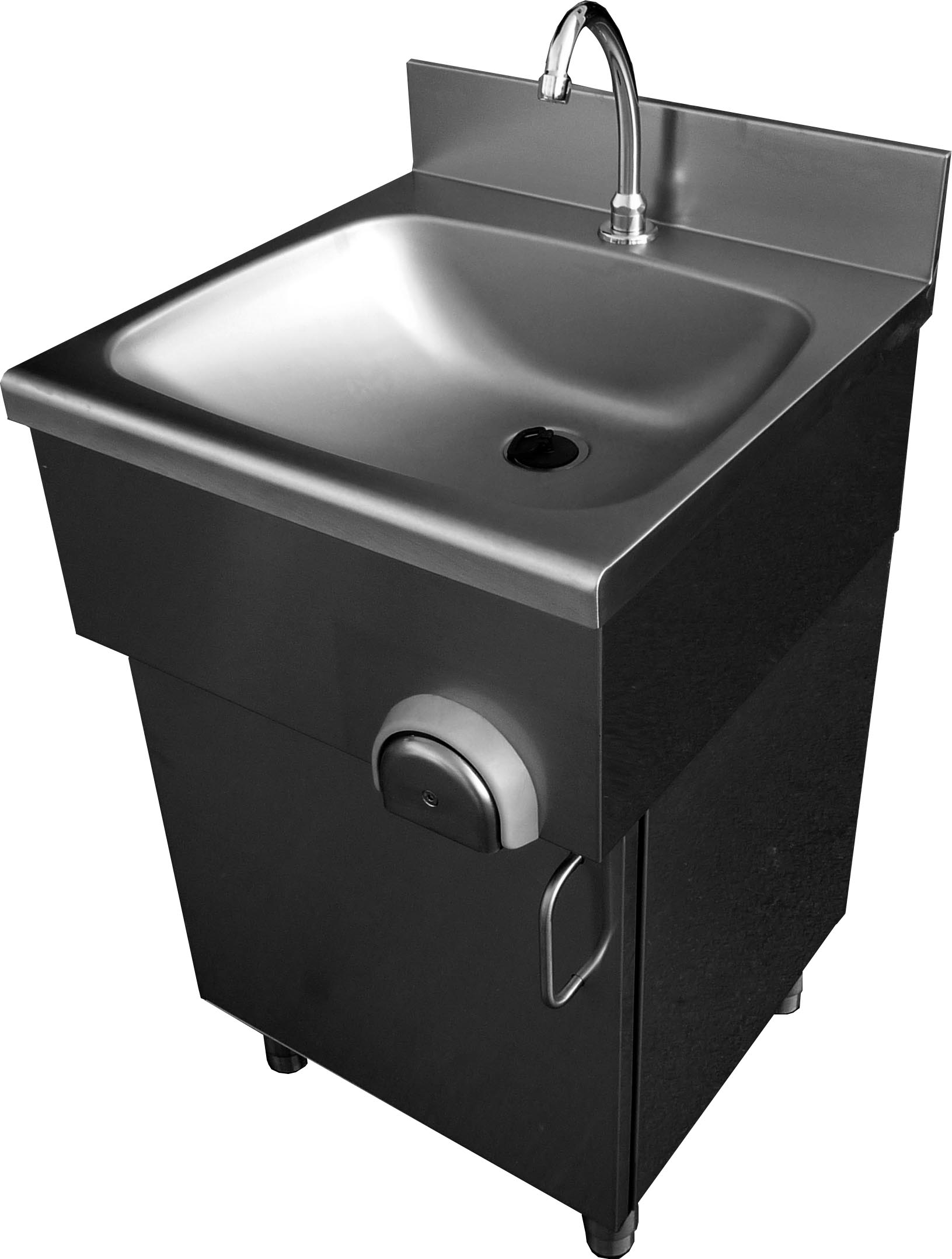 LAVE-MAINS INOX SUR PLACARD PORTE BATTANTE L2G IP0079