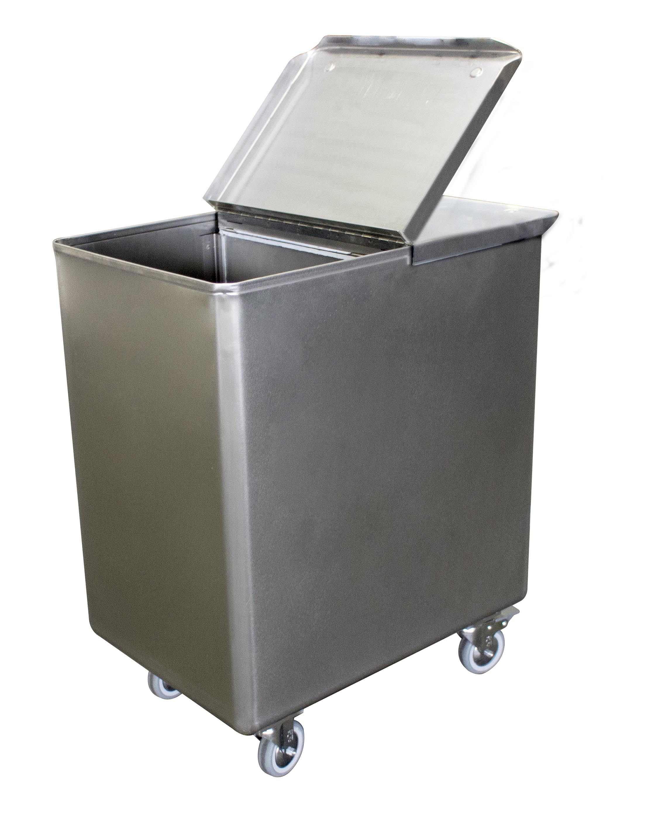 BAC SEL/FARINE INOX 304, 130L, AVEC COUVERCLE L2G SEP-BSF
